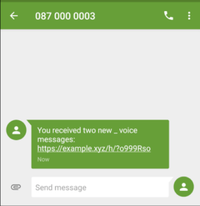 voicemail message scams